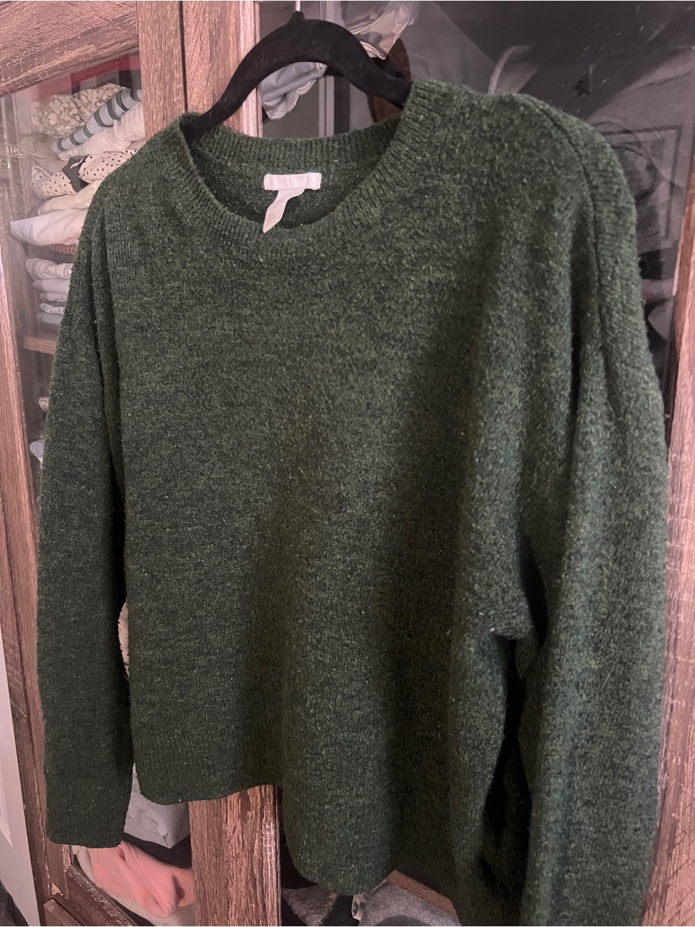 H&M Olive Green Crewneck Sweater